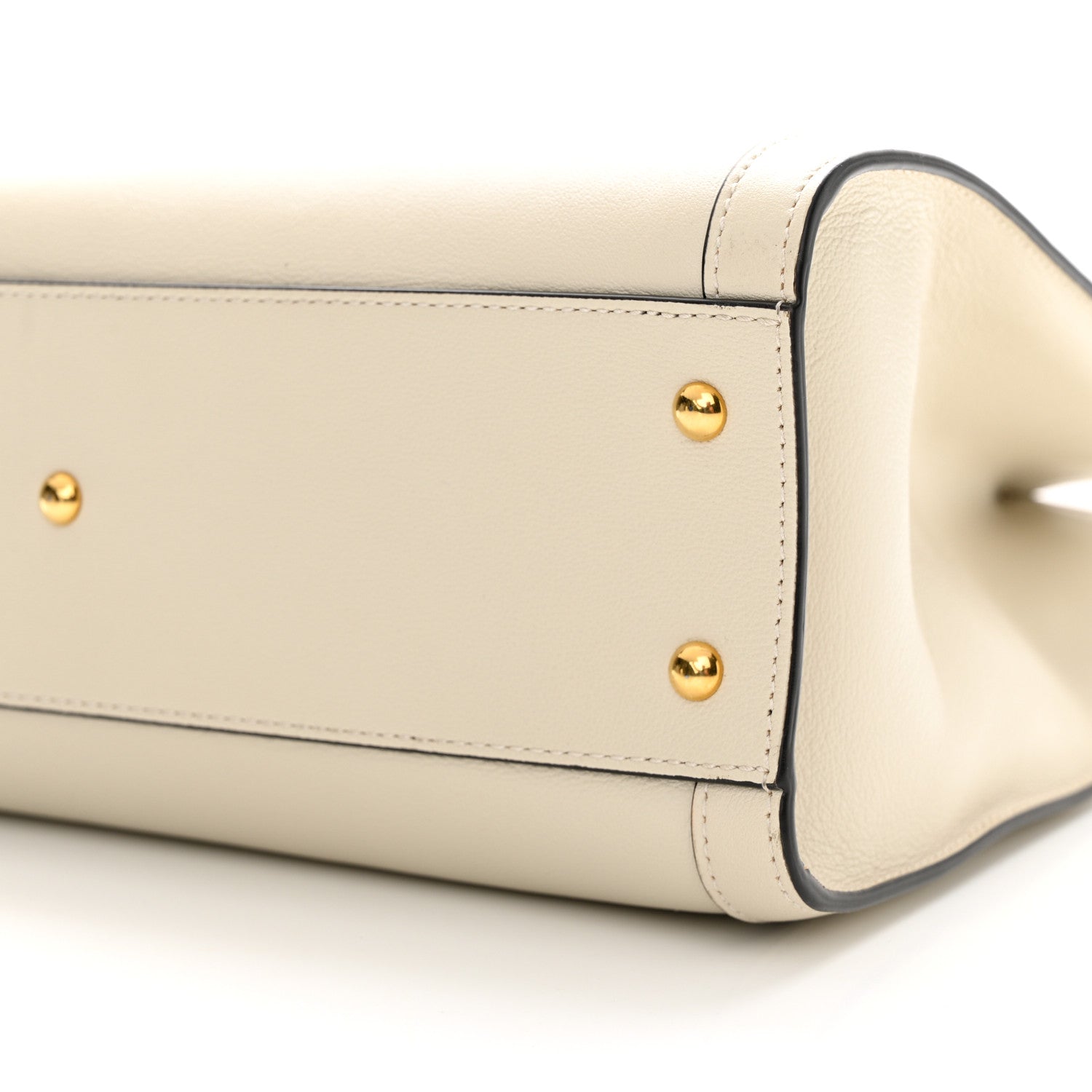 Gucci Wonka Grain Calfskin Small Diana Tote Bag Mystic White Cuir 10 of 13