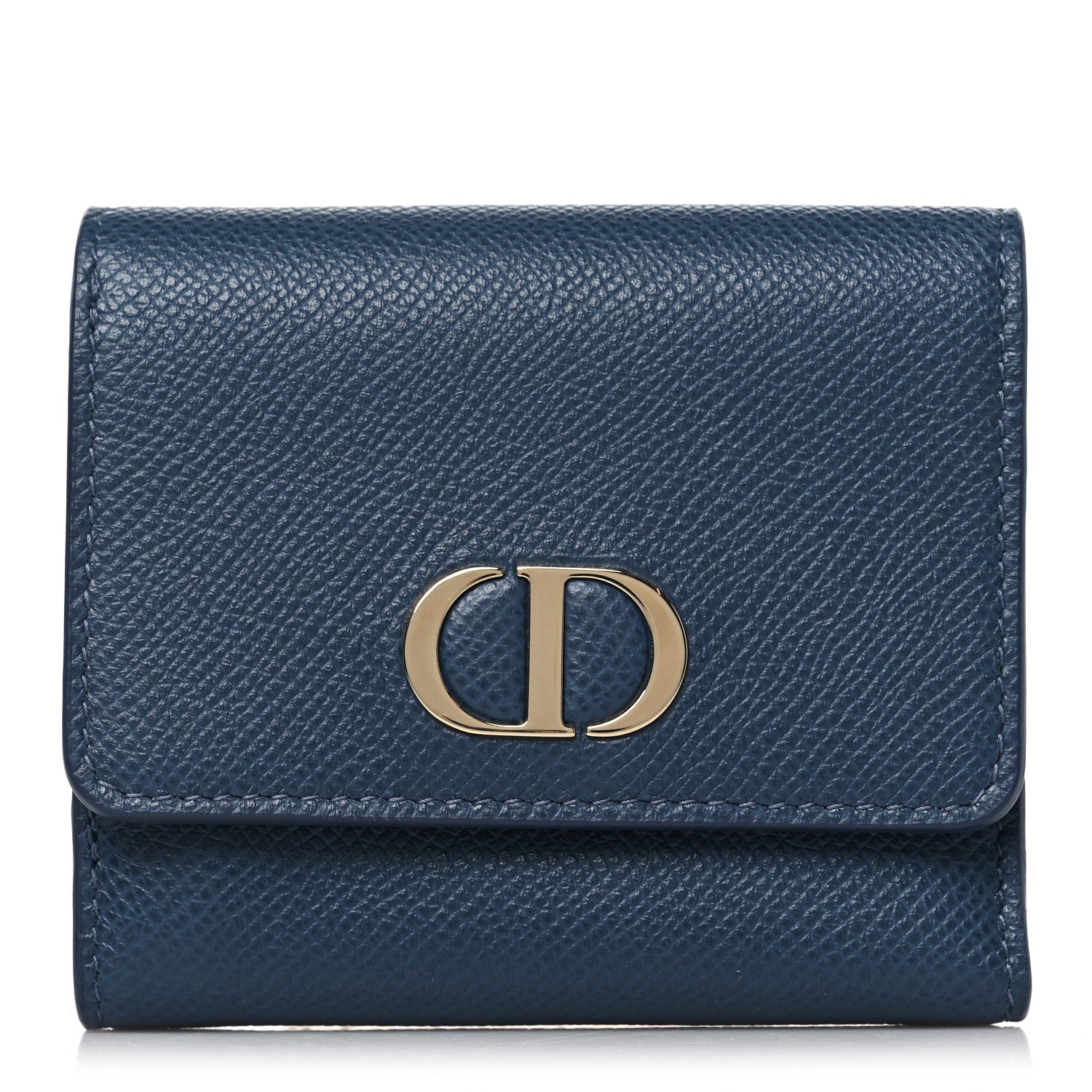 Christian Dior Calfskin 30 Montaigne Wallet Blue 1 of 6