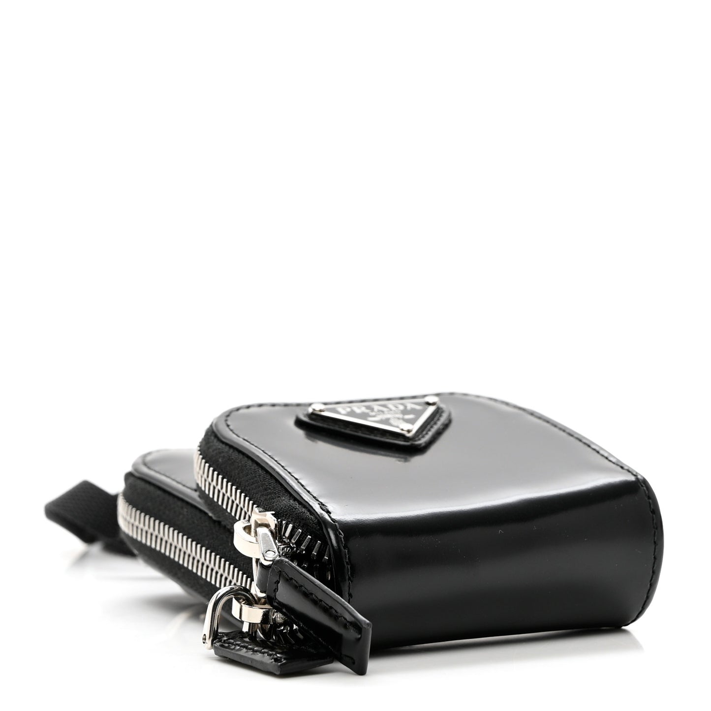 Brushed Calfskin Mini Crossbody Pouch Black