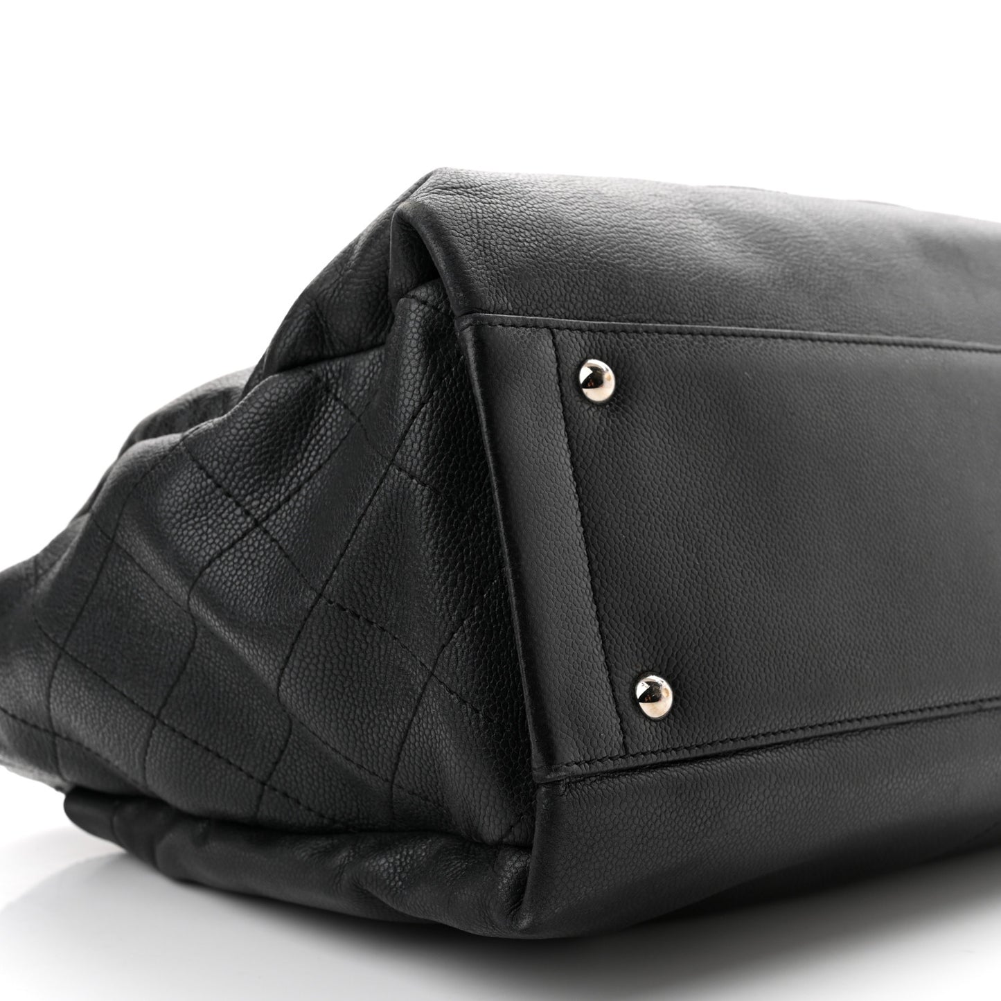 Caviar Large Executive Cerf Shopper Tote Black