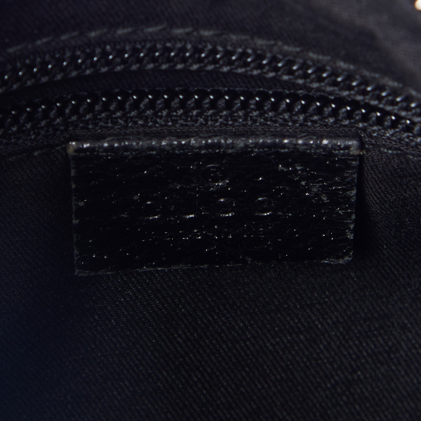 Monogram Medium Half Moon Hobo Black