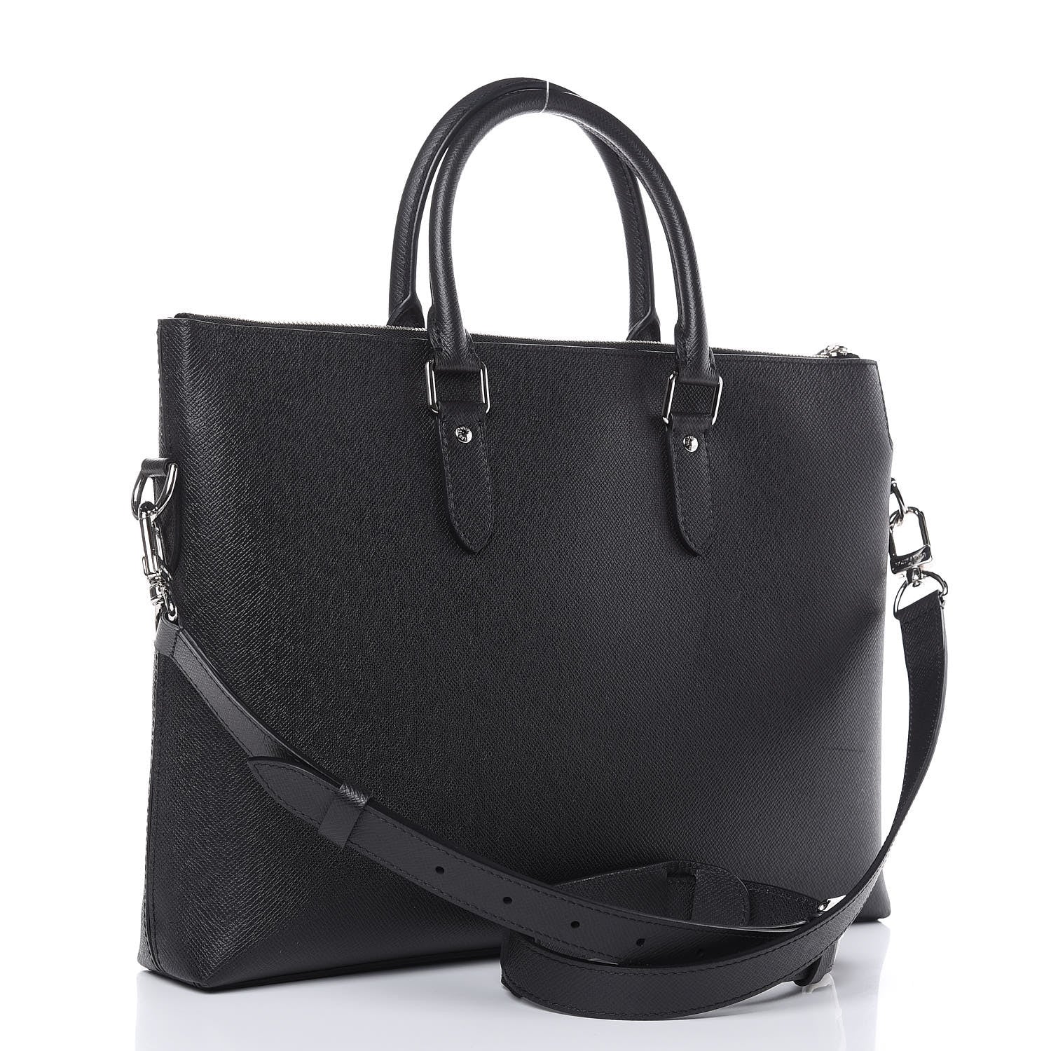 Louis Vuitton Taiga Anton Soft Briefcase Black 3 of 13