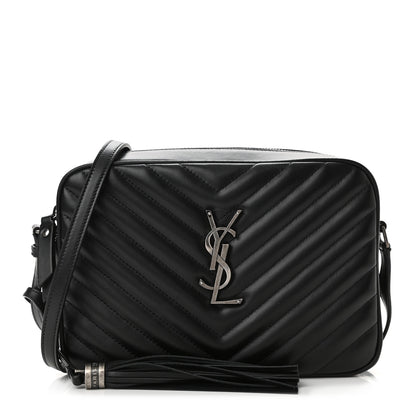 Saint Laurent Calfskin Matelasse Monogram Lou Camera Bag Black 1 of 10
