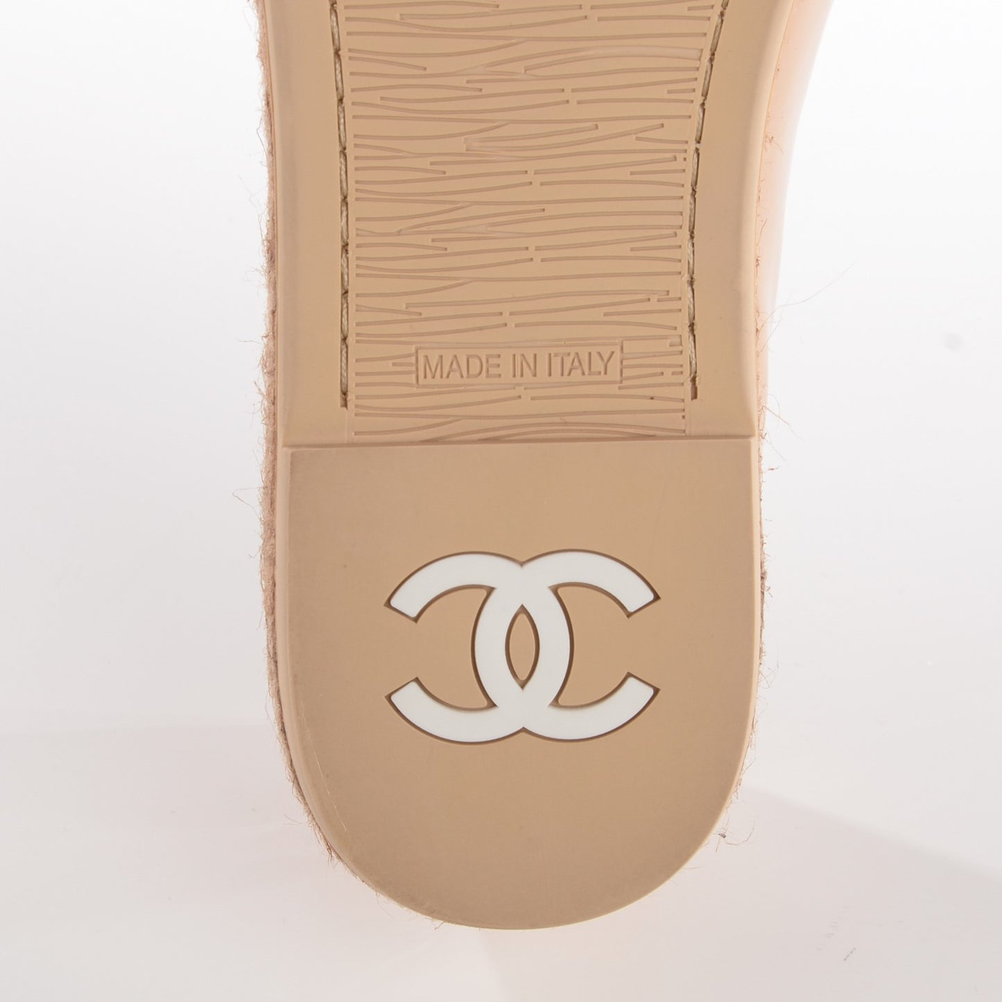 Patent CC Loafers Espadrille 40 Beige