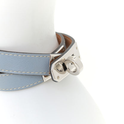 Hermes Swift Kelly Double Tour Bracelet S Bleu Lin 4 of 7