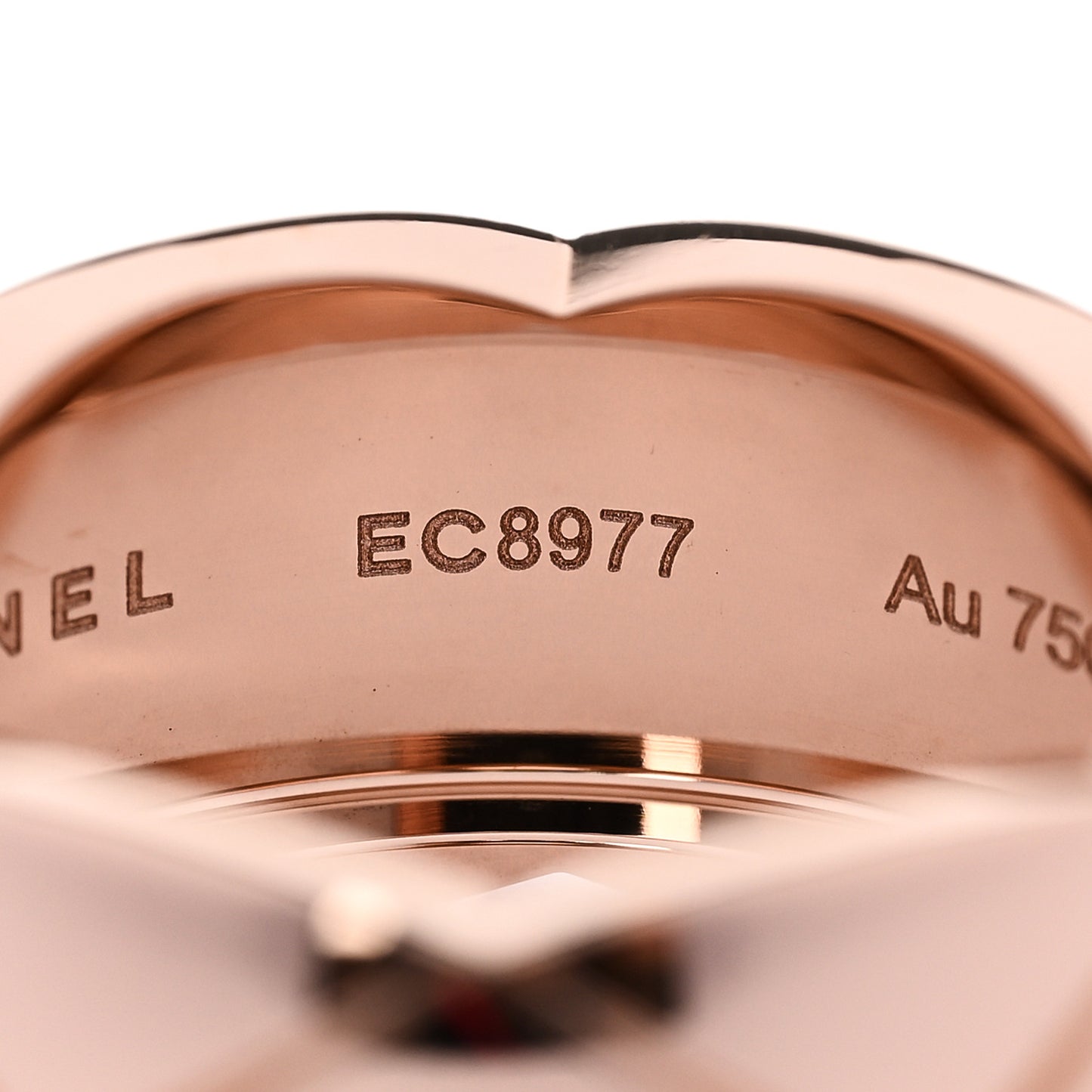 18K Beige Gold Large Coco Crush Ring 58 8.5