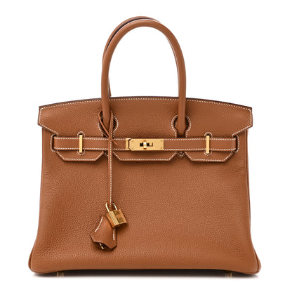 Hermes Togo Birkin 30 Gold 1 of 11