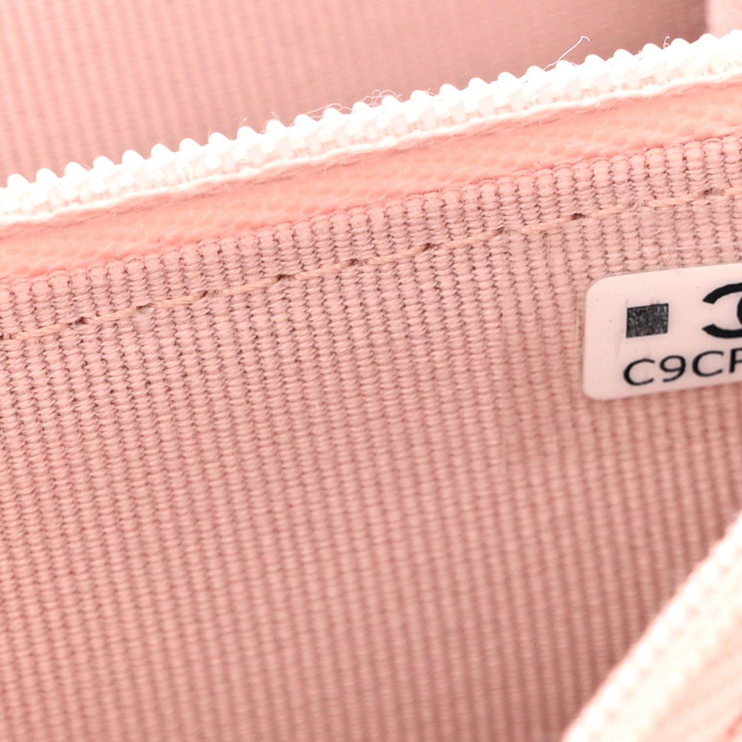 Chanel Shiny Caviar Quilted Flap Charm Wallet On Chain WOC Light Pink 7 of 10