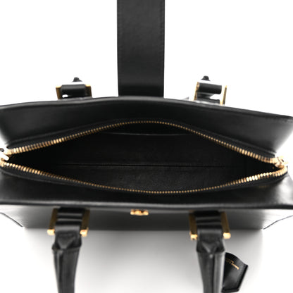 Saint Laurent Calfskin Monogram Baby Cabas Black 5 of 9