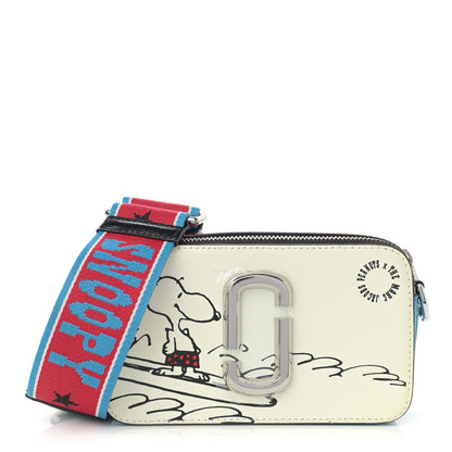 Marc Jacobs X Peanuts Saffiano Snoopy Snapshot Camera Bag White 1 of 11