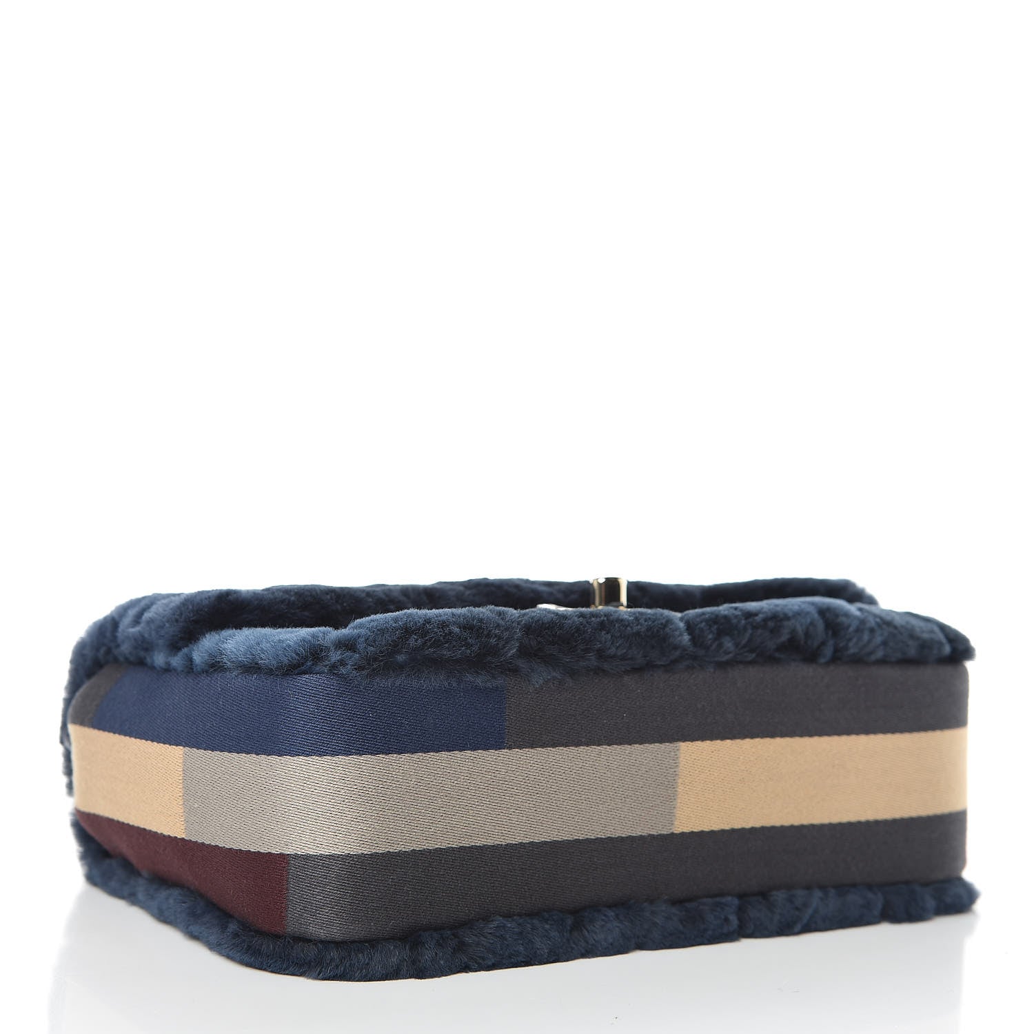 Chanel Orylag Rabbit Fur Quilted Small Single Flap Navy Blue 4 of 9