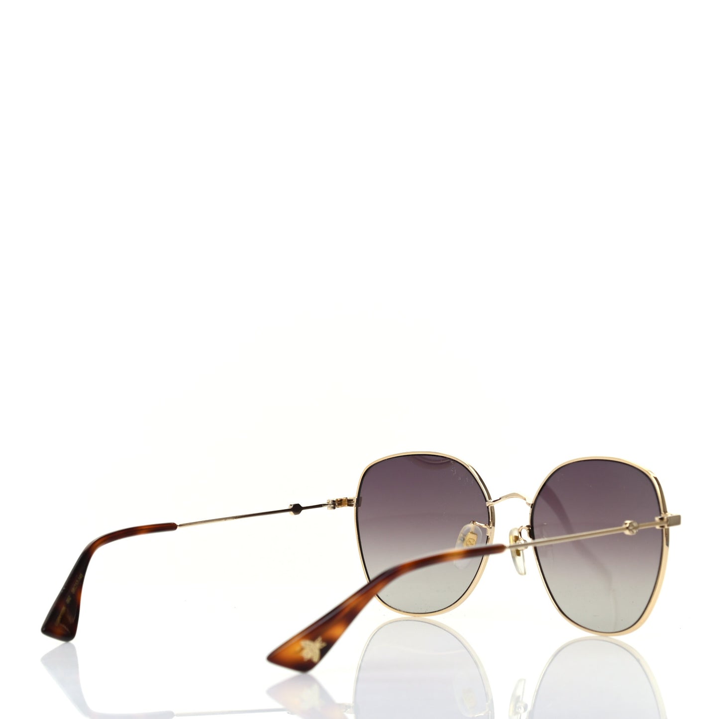 Metal Square Frame Sunglasses GG0415SK Gold