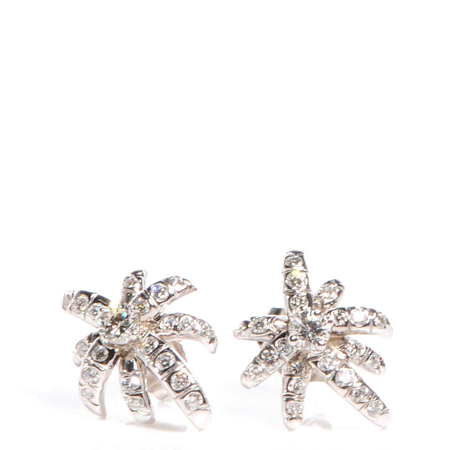 Platinum Diamond Fireworks Earrings