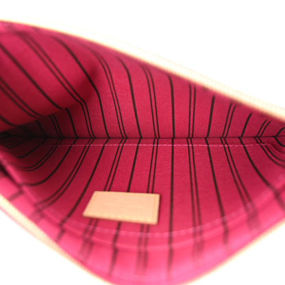Louis Vuitton Monogram Neverfull MM GM Pochette Fuchsia 5 of 8
