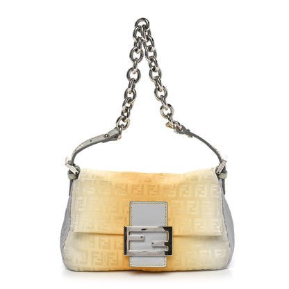 Fendi Zucchino Ombre Mini Mama Baguette Yellow Blue 1 of 9