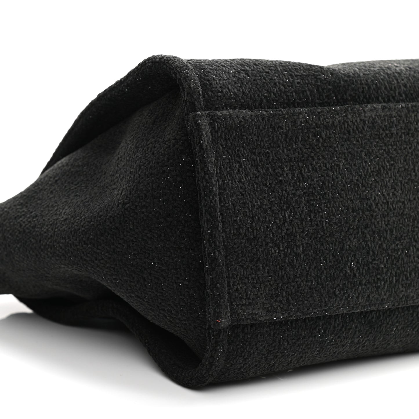 Lurex Boucle Medium Deauville Tote Black