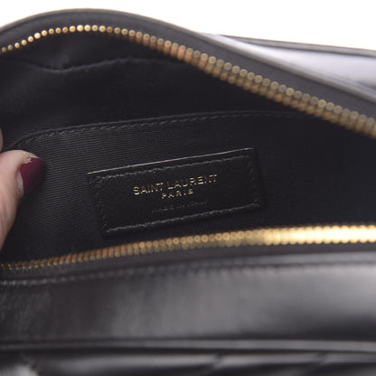 Saint Laurent Calfskin Matelasse Monogram Lou Camera Bag Black 10 of 16