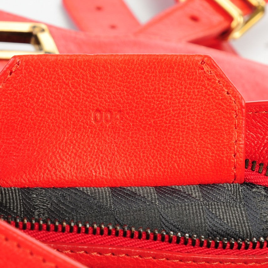 Lambskin PS1 Mini Pouch Messenger Fire Red