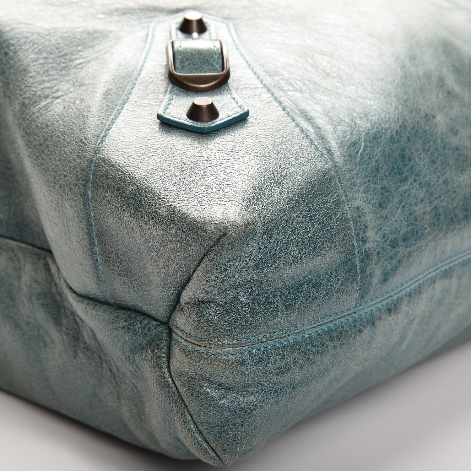Balenciaga Agneau Classic Hardware Brief Aquamarine 8 of 15