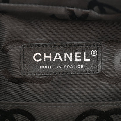 Chanel Calfskin Quilted Large Cambon Multipocket Reporter Beige Black 6 of 11