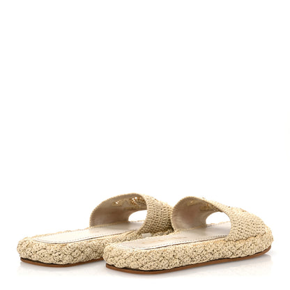 Chanel Braided Cord CC Mules 40 Light Beige 5 of 12