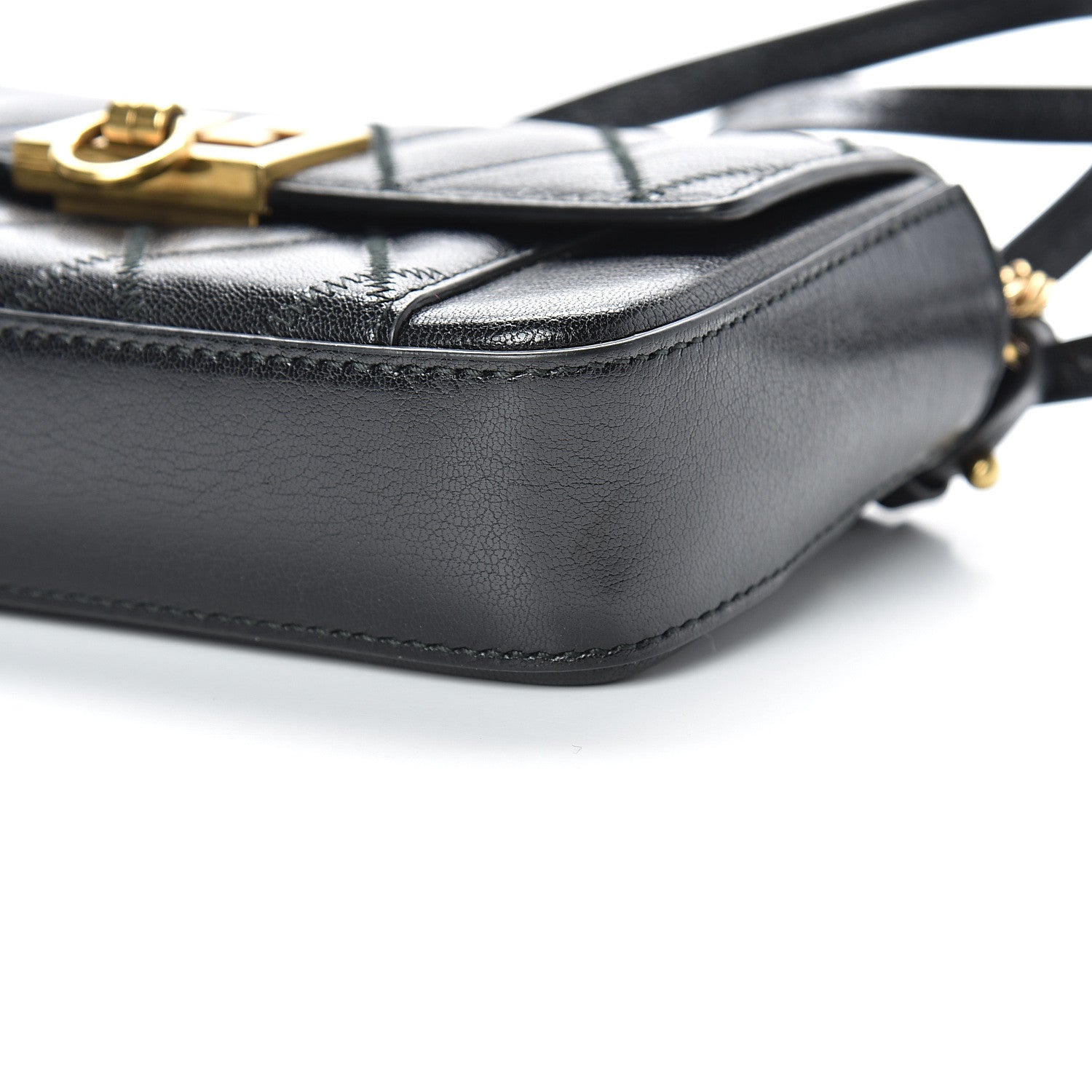 Givenchy Goatskin Quilted GV3 Mini Pocket Convertible Bag Black 9 of 13