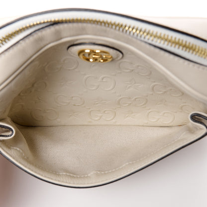 Gucci Wonka Grain Calfskin GG Monogram Star Embossed Small GG Shoulder Bag White 6 of 12