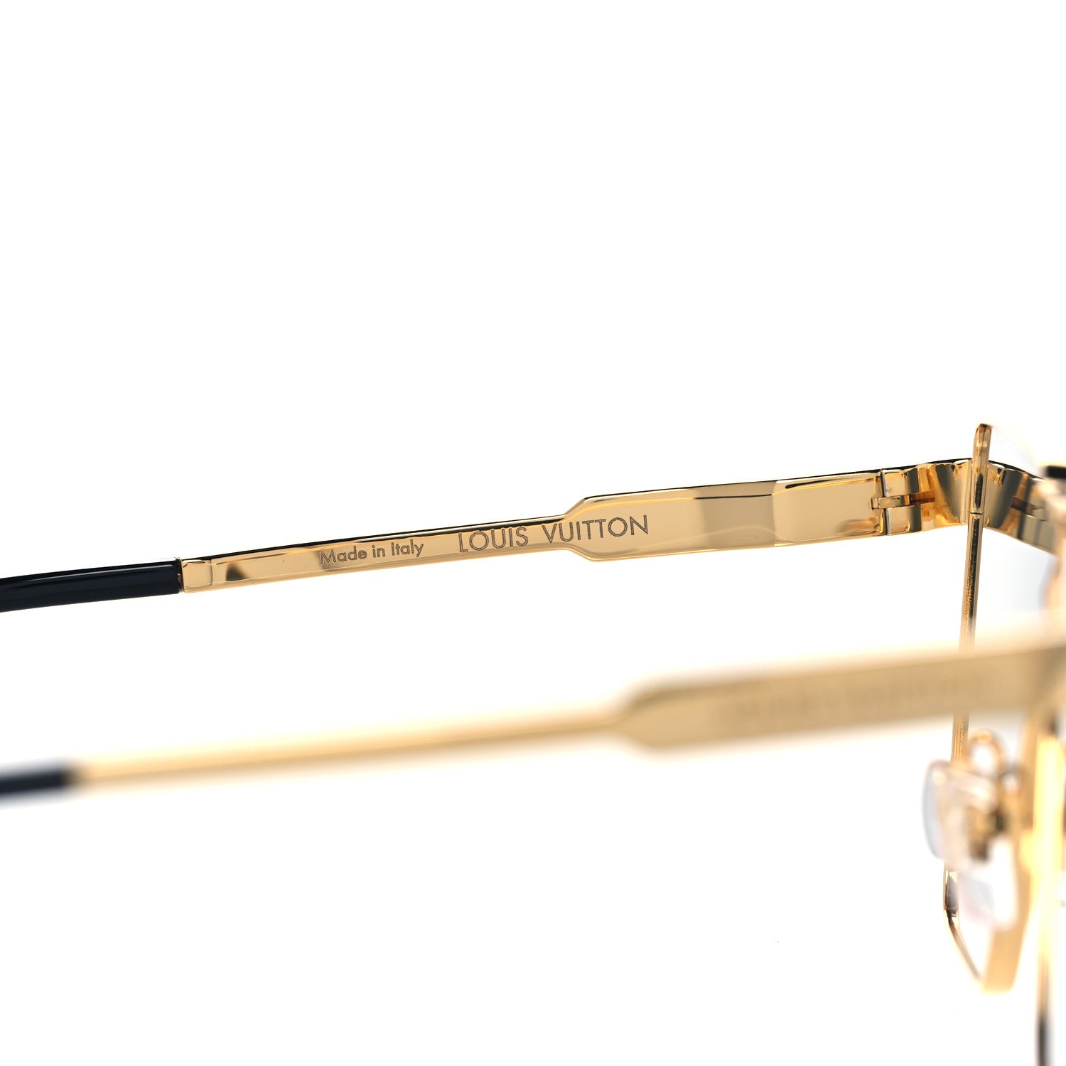 Louis Vuitton Metal Cyclone Sunglasses Z1700U Gold 1038689