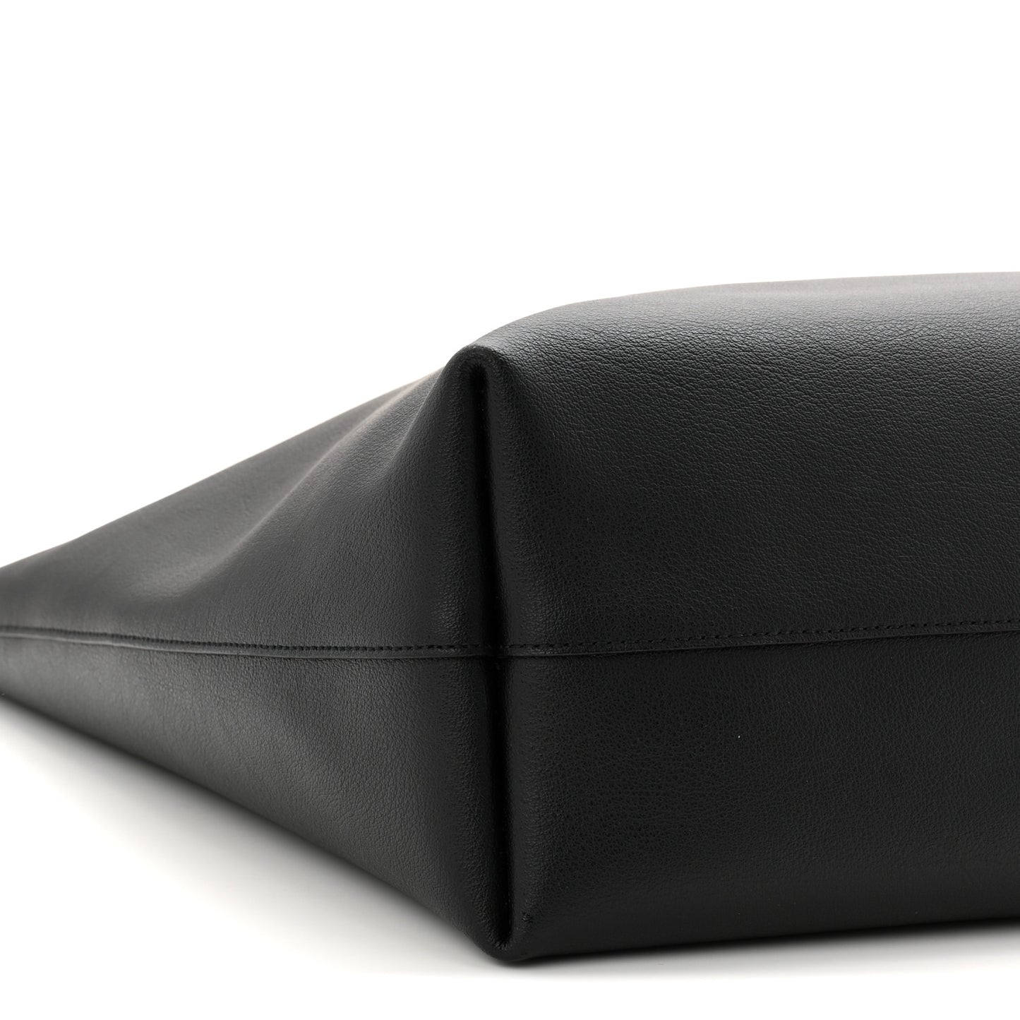 Calfskin Large Shopping Tote Black