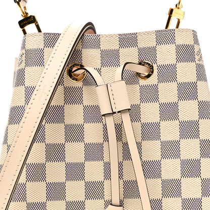 Louis Vuitton Damier Azur Braided Neonoe BB Pink 8 of 11