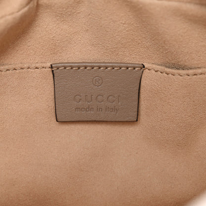Gucci Calfskin Matelasse Small GG Marmont Chain Shoulder Bag Porcelain Rose 6 of 11