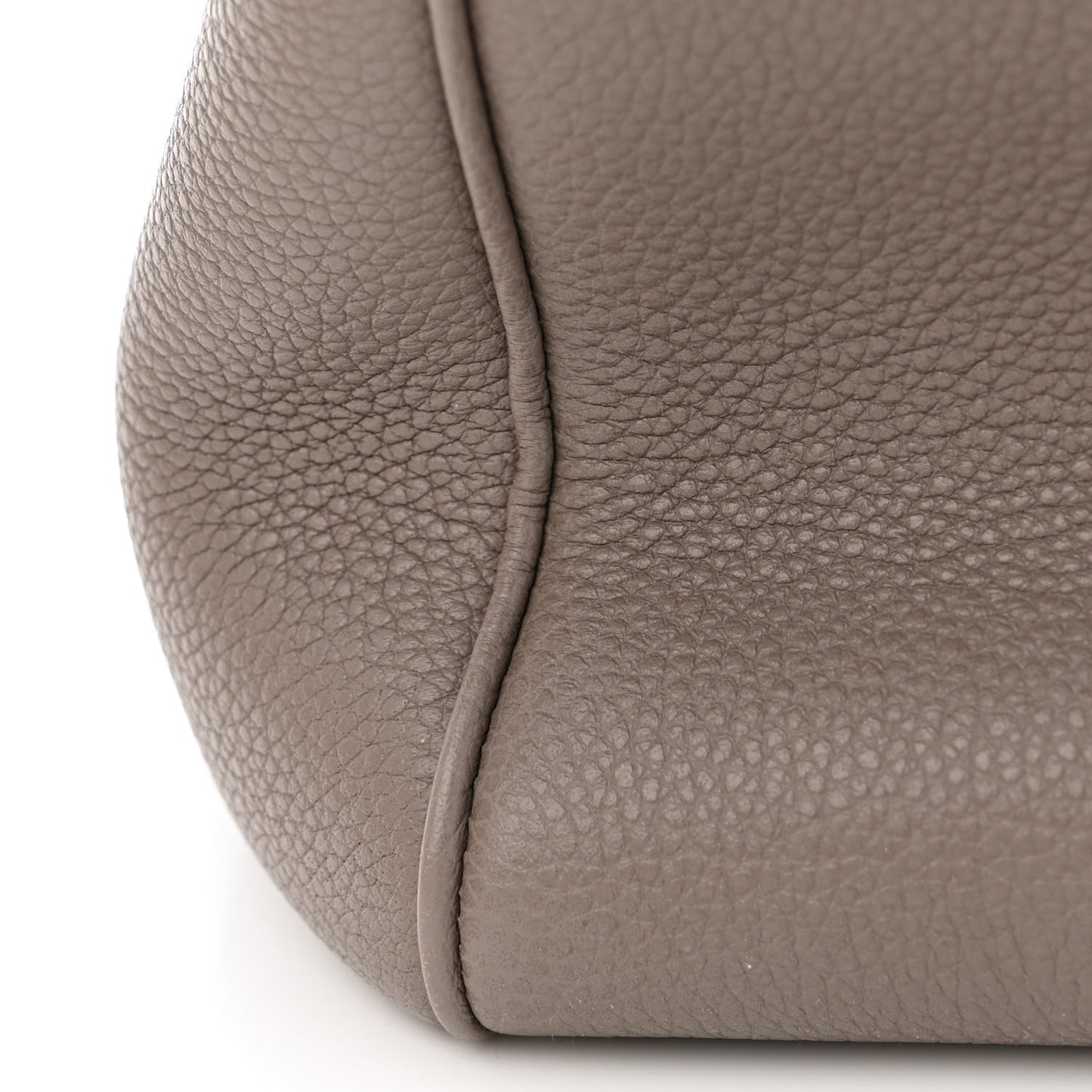 Supple Grained Calfskin Large Soft 16 Bag Pebble