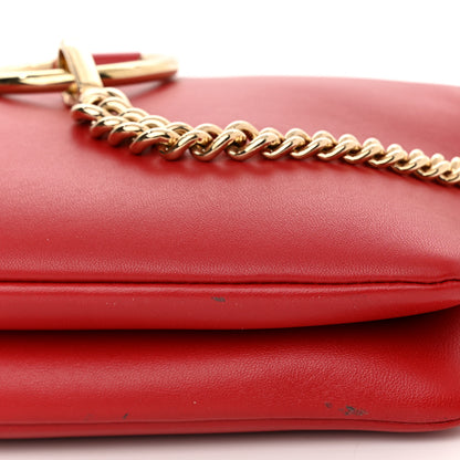 Chloe Supple Lambskin Small Faye Soft Zippered Shoulder Bag Red Crush 10 of 10