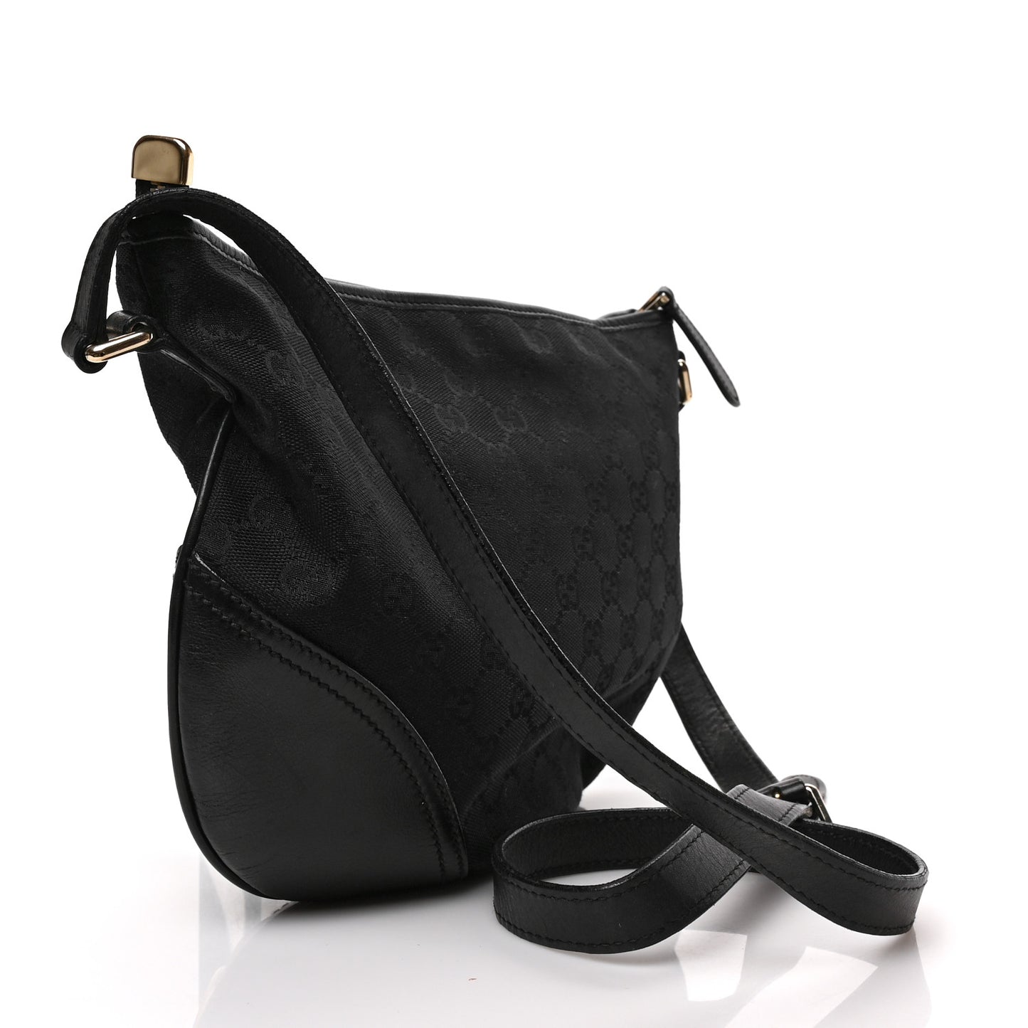 Monogram Medium New Britt Half Moon Hobo Black