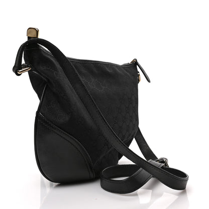 Gucci Monogram Medium New Britt Half Moon Hobo Black 3 of 9