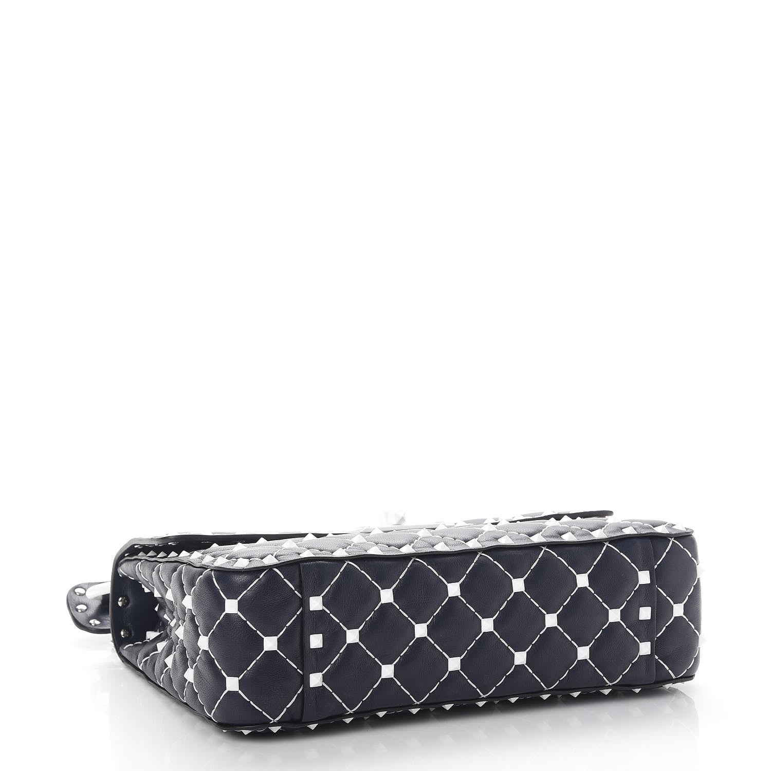Valentino Garavani Nappa Medium Free Rockstud Spike Shoulder Bag Marine 5 of 8