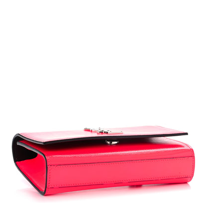 Saint Laurent Grain De Poudre Monogram Kate Belt Bag Neon Pink 4 of 12