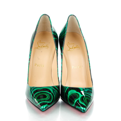 Christian Louboutin Patent Malachite So Kate 120 Pumps 36 Vert 2 of 8