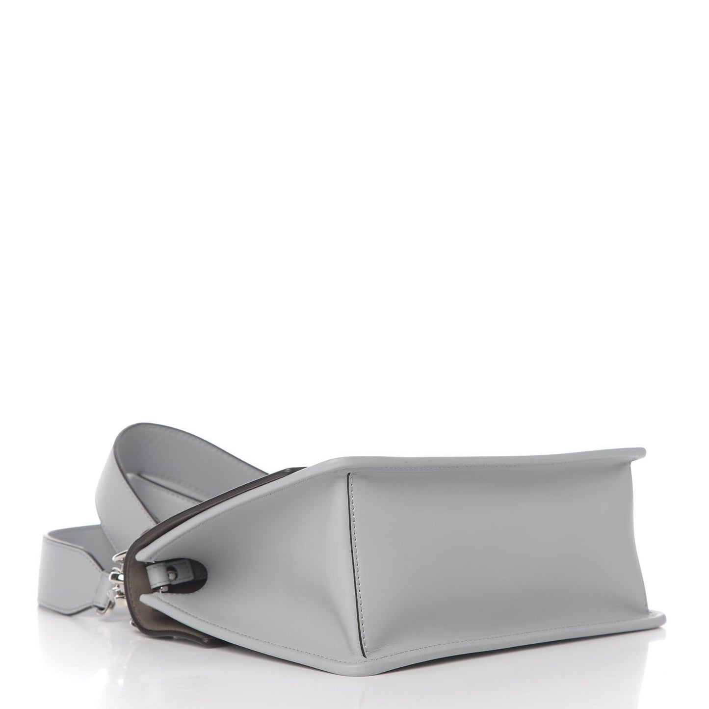 Vitello Century Opaco F is Fendi Kan I Shoulder Bag Grigio Perla