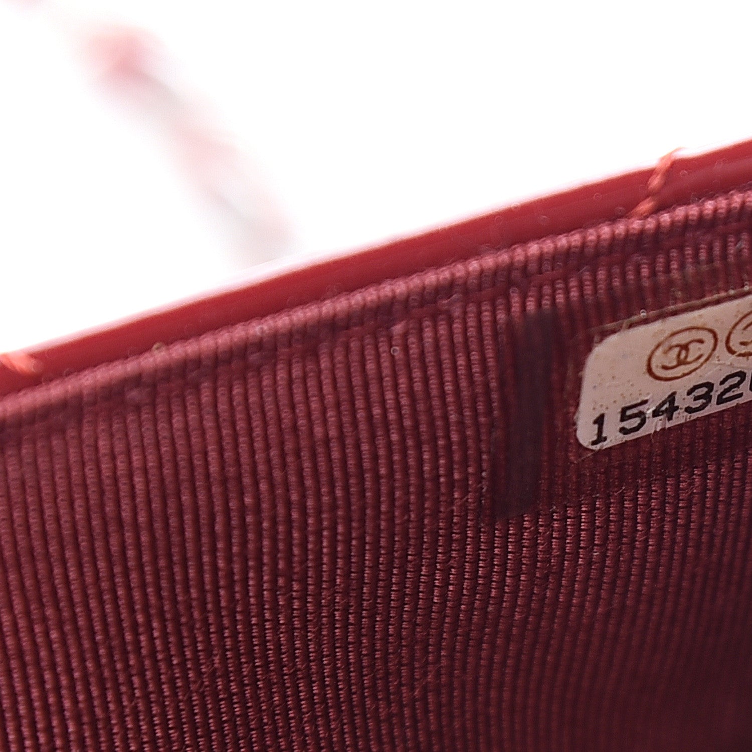 Chanel Patent Quilted Wallet On Chain WOC Red 7 of 10