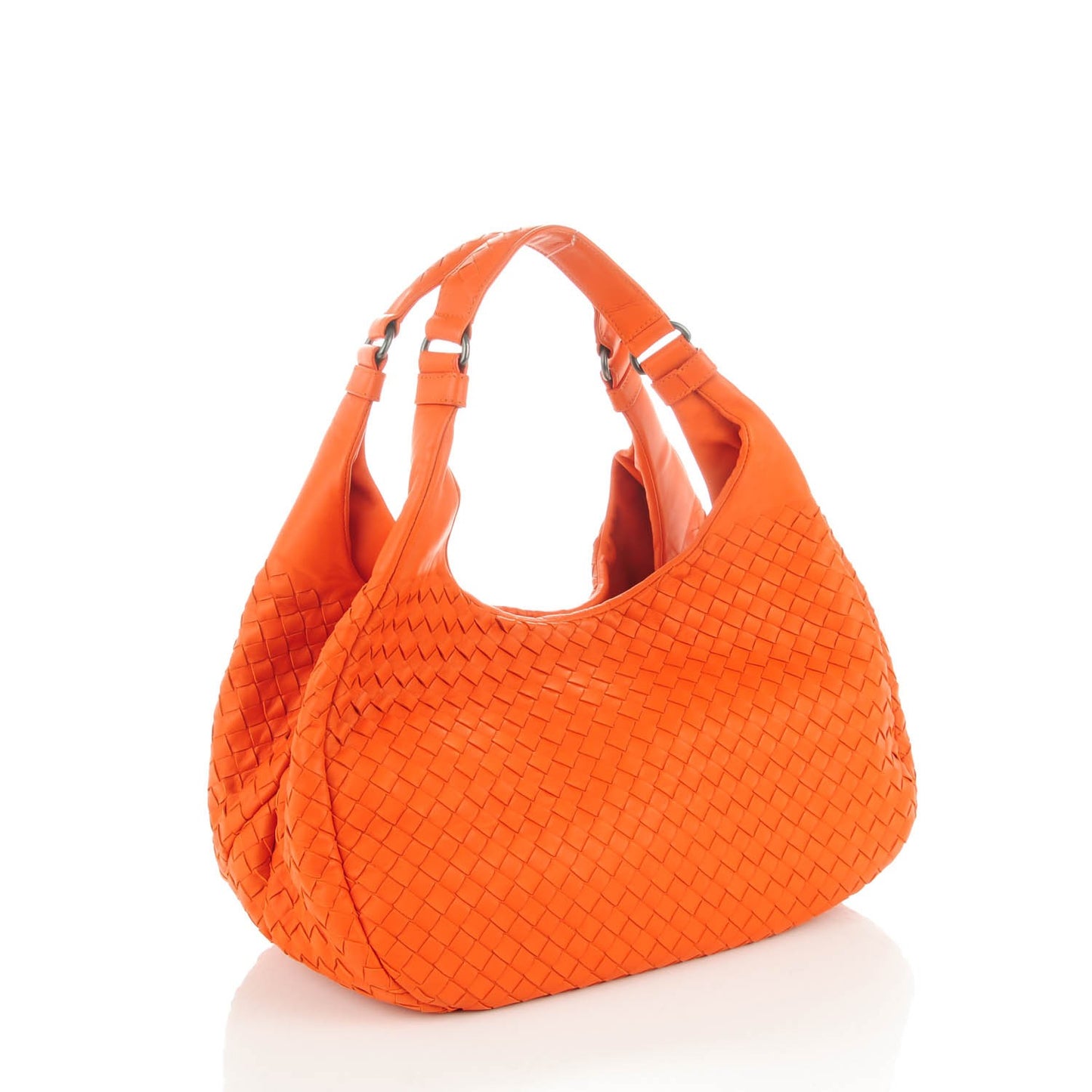 Nappa Intrecciato Medium Campana Orange