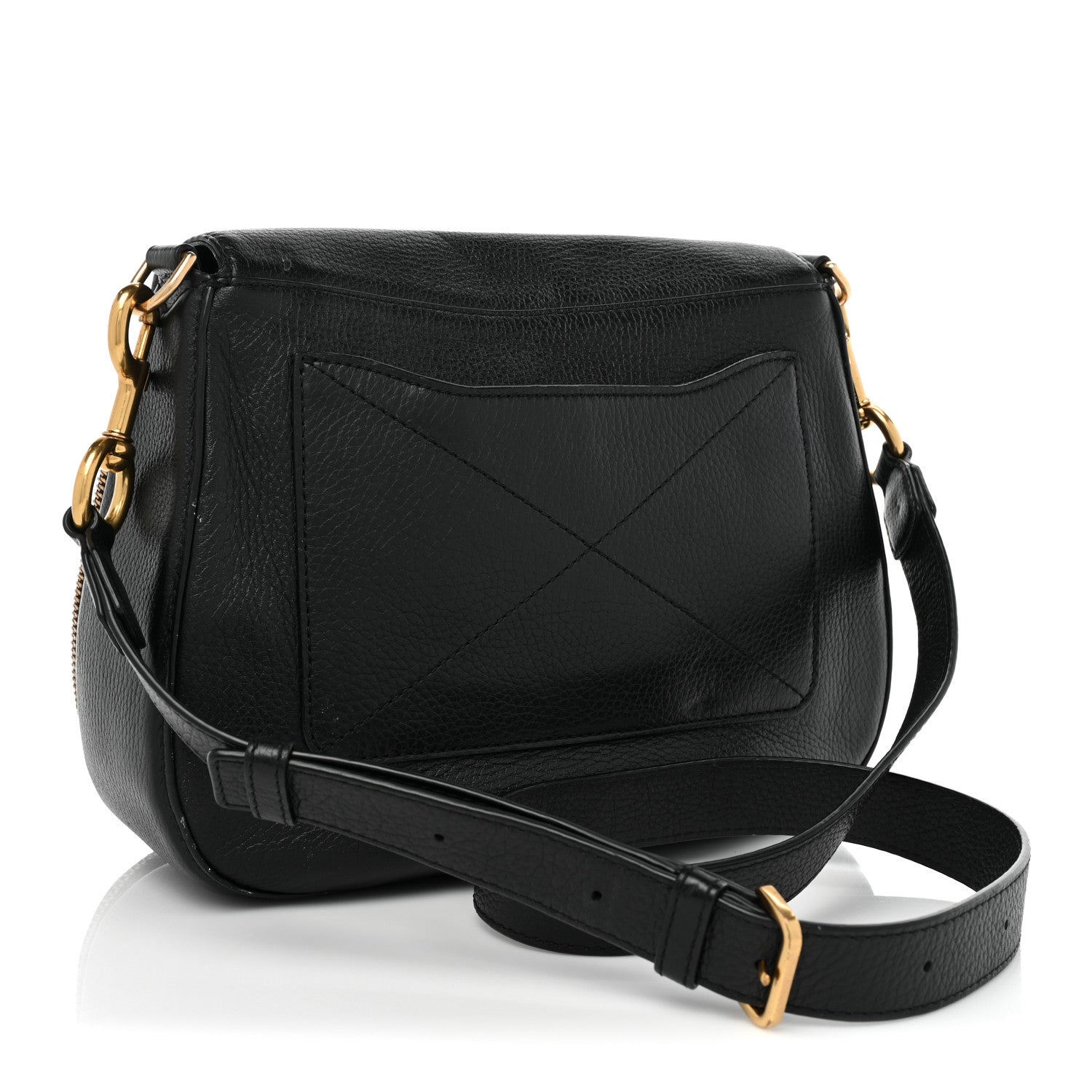 Marc Jacobs Pebbled Calfskin Recruit Nomad Crossbody Black 3 of 15