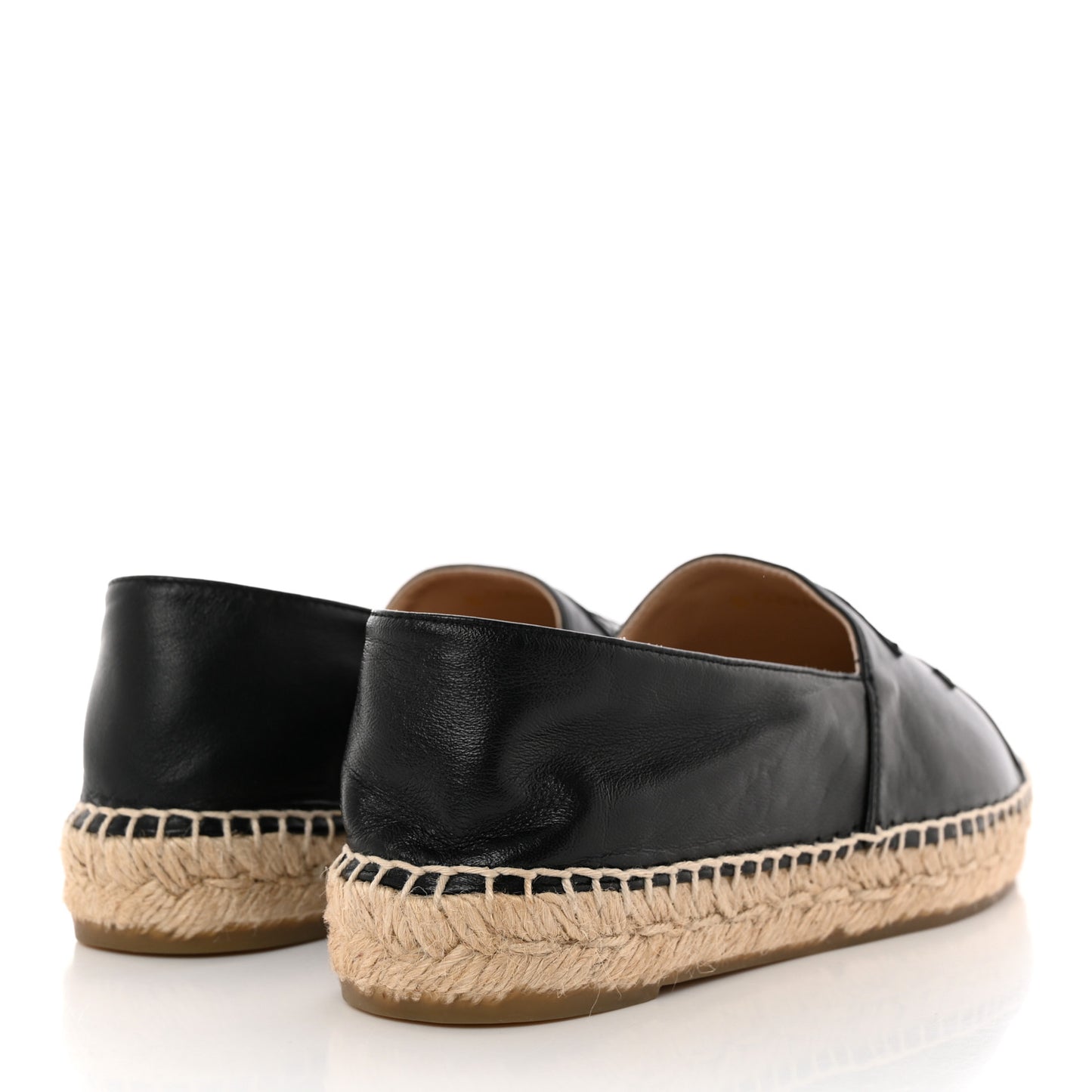Lambskin CC Espadrilles 38 Black