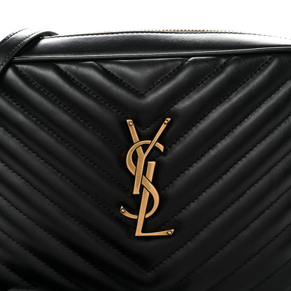 Saint Laurent Calfskin Matelasse Monogram Lou Camera Bag Black 8 of 10
