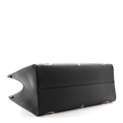 Louis Vuitton Empreinte Monogram Giant Onthego MM Black Beige 4 of 9