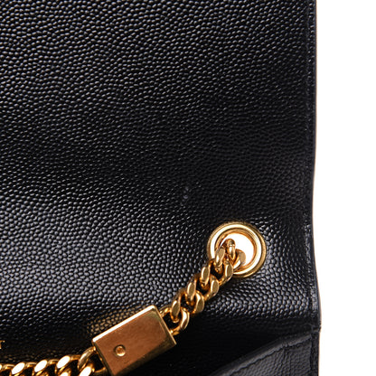 Saint Laurent Grain De Poudre Small Monogram Kate Satchel Black 9 of 9