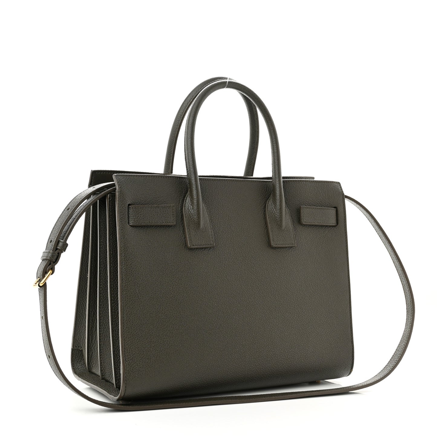 Grained Calfskin Baby Sac De Jour Bronze