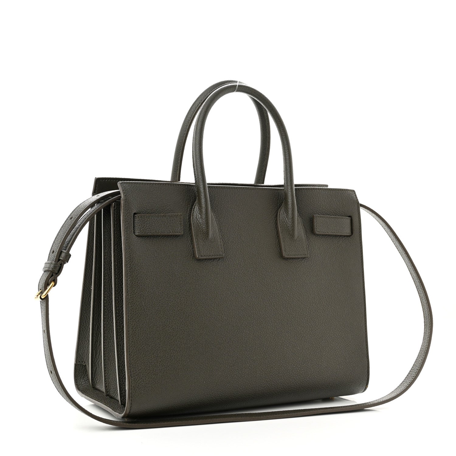 Saint Laurent Grained Calfskin Baby Sac De Jour Bronze 3 of 14