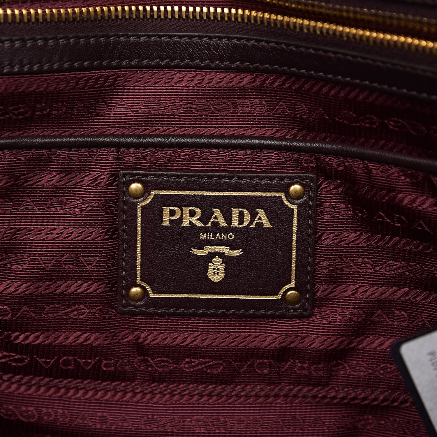 Prada Tessuto Nylon Dressy Gaufre Tote Bordeaux 5 of 8