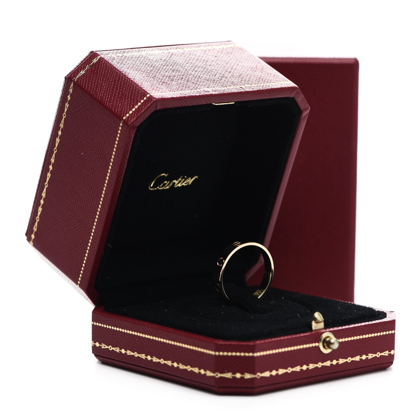 18K Yellow Gold 3.5mm LOVE Wedding Band Ring 59 8.75